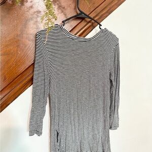 Old Navy Black and White Striped Tunic